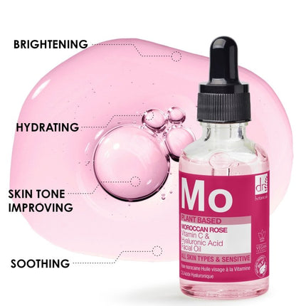 skinChemists US - Moroccan Rose Facial Oil with Hyaluronic Acid & Vitamin C