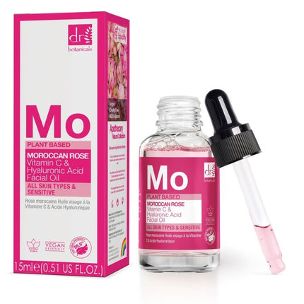 skinChemists US - Moroccan Rose Facial Oil with Hyaluronic Acid & Vitamin C