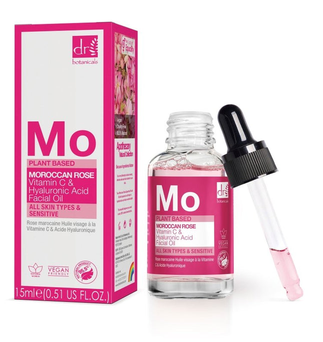 skinChemists US - Moroccan Rose Facial Oil with Hyaluronic Acid & Vitamin C