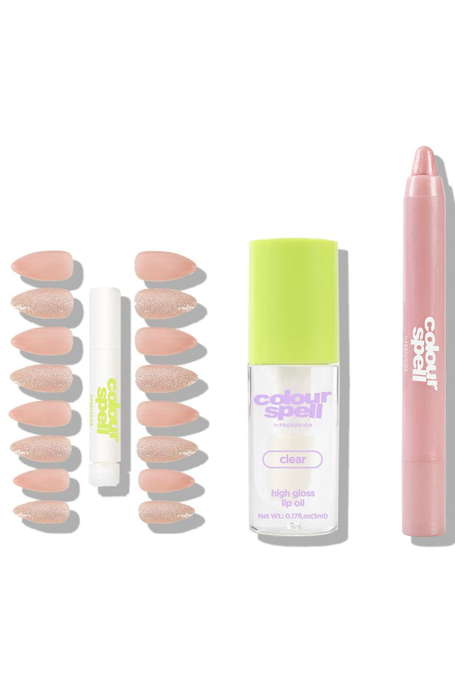 ColourSpell - Pressed, Glossed and Polished Collection- Shadow, Lip Oil & Nails