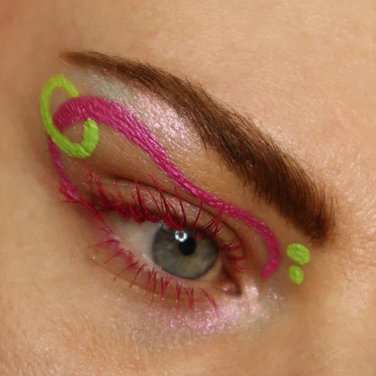 Glisten Cosmetics - Split Liner - Nerds (Shimmer Pink & Lime Green) - Small (3g)