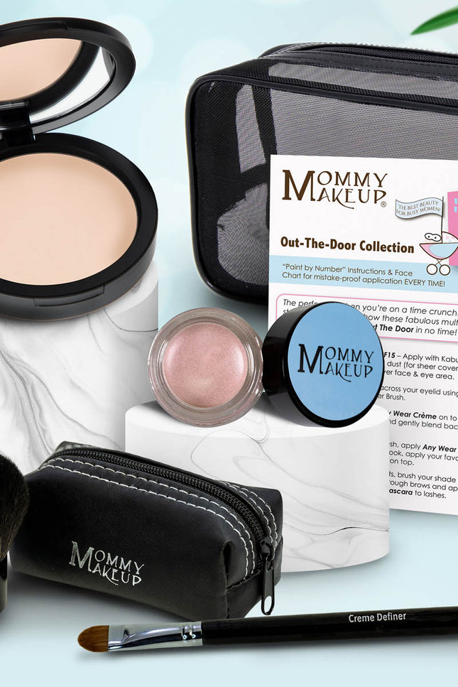 Mommy Makeup - Out The Door Collection | Travel-friendly, Multi-tasking,Talc-free Makeup Set
