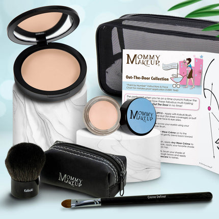 Mommy Makeup - Out The Door Collection | Travel-friendly, Multi-tasking,Talc-free Makeup Set