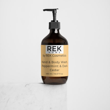 REK Cosmetics - Peppermint & Dark Cedar Hand & Body Wash