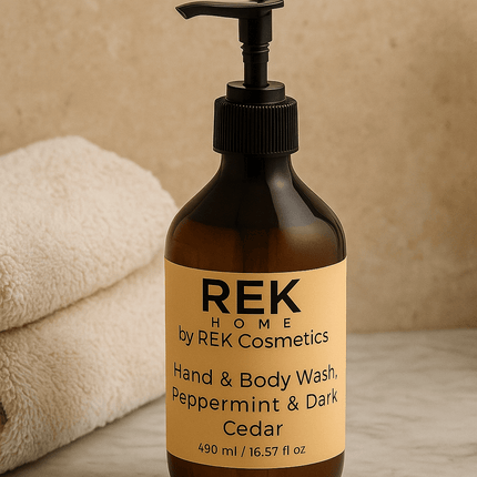 REK Cosmetics - Peppermint & Dark Cedar Hand & Body Wash