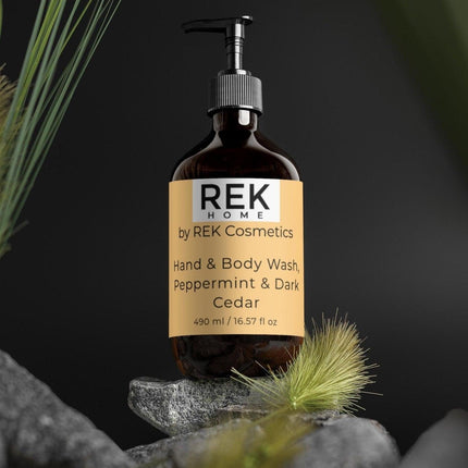 REK Cosmetics - Peppermint & Dark Cedar Hand & Body Wash