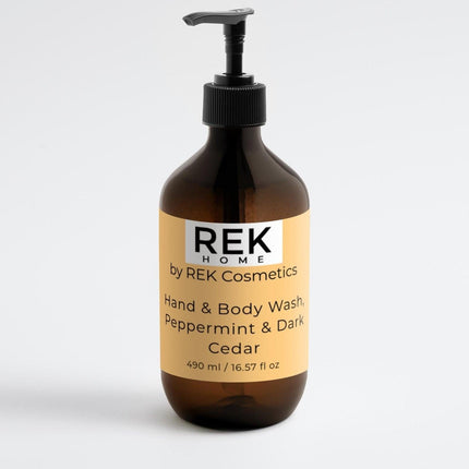 REK Cosmetics - Peppermint & Dark Cedar Hand & Body Wash