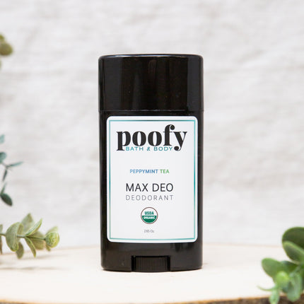 Poofy Organics - MAX DEO Peppymint Tea Deodorant Organic