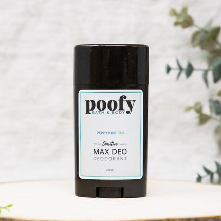 Poofy Organics - MAX DEO Sensitive Peppymint Tea Deodorant