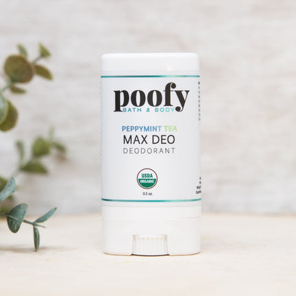 Poofy Organics - Max Deo Peppymint Tea Deodorant Organic – Travel