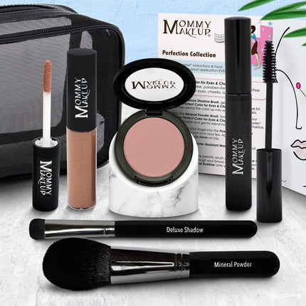 Mommy Makeup - The Perfection Collection | Customizable, Talc-free, Silicone-free Makeup Set - Select Your Own Shades