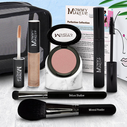 Mommy Makeup - The Perfection Collection | Customizable, Talc-free, Silicone-free Makeup Set - Select Your Own Shades