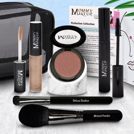 Mommy Makeup - The Perfection Collection | Customizable, Talc-free, Silicone-free Makeup Set - Select Your Own Shades