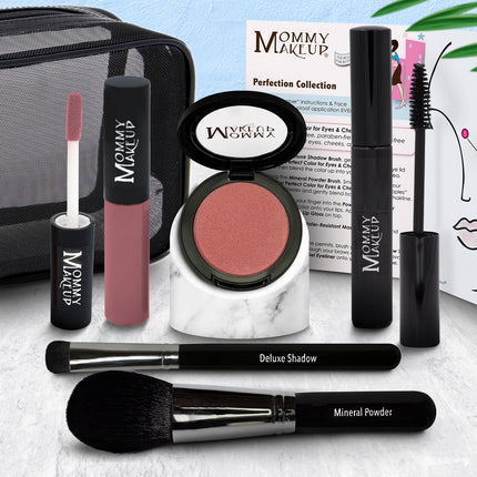 Mommy Makeup - The Perfection Collection | Customizable, Talc-free, Silicone-free Makeup Set - Select Your Own Shades
