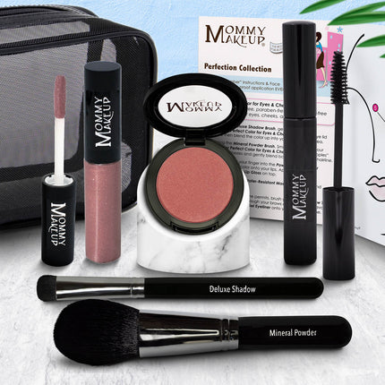 Mommy Makeup - The Perfection Collection | Customizable, Talc-free, Silicone-free Makeup Set - Select Your Own Shades