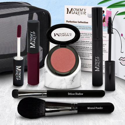 Mommy Makeup - The Perfection Collection | Customizable, Talc-free, Silicone-free Makeup Set - Select Your Own Shades