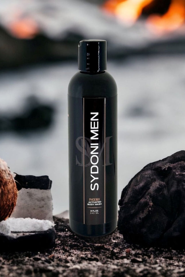 Sydoni - PHOENIX ACTIVATED BODY WASH with COCONUT CHARCOAL AND WHITE LAVA Net. Wt. 8 oz. 240ml