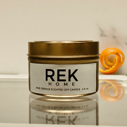 REK Cosmetics - Pine Orange Soy Candle