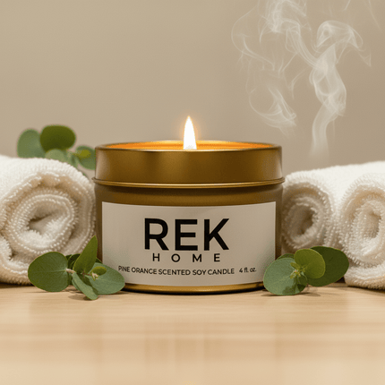 REK Cosmetics - Pine Orange Soy Candle