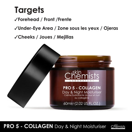 skinChemists US - Pro-5 Collagen Day And Night Moisturiser 60ml