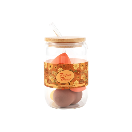 Profusion Cosmetics - Pumpkin Spice | Perfect Blend Sponge Set & Reusable Cup