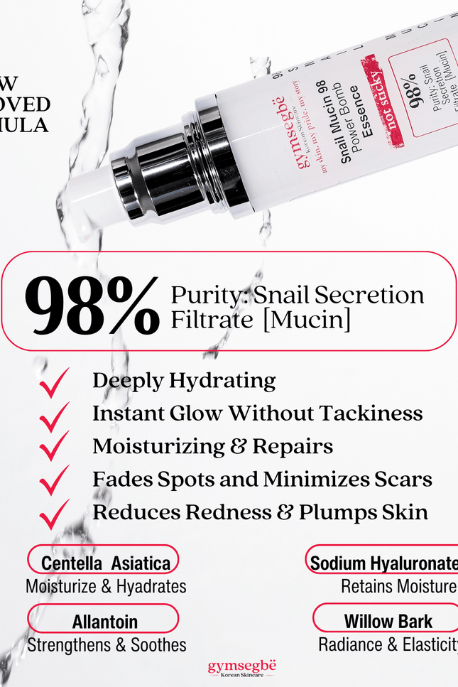 Gymsegbë - Snail Mucin 98 Power Bomb Essence