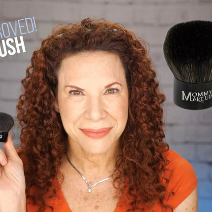 Mommy Makeup - Kabuki Brush - Hand cut, Vegan, Cruelty-Free Mineral Makeup Brush