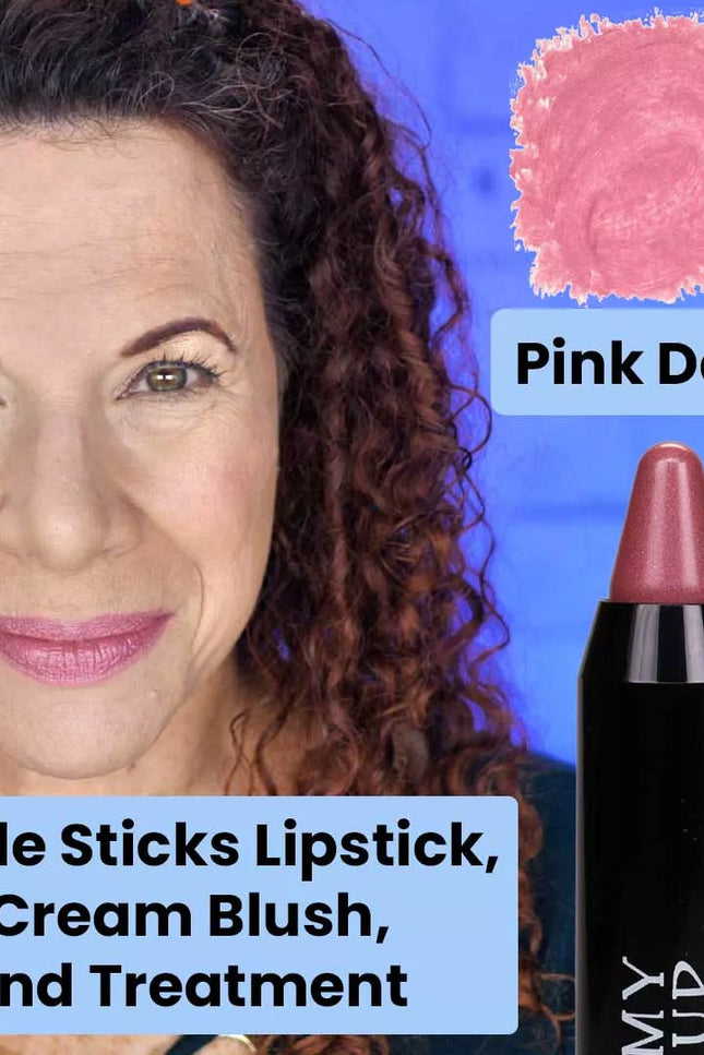 Mommy Makeup - Triple Sticks Lipstick, Cream Blush, and Treatment in Pink Daisy