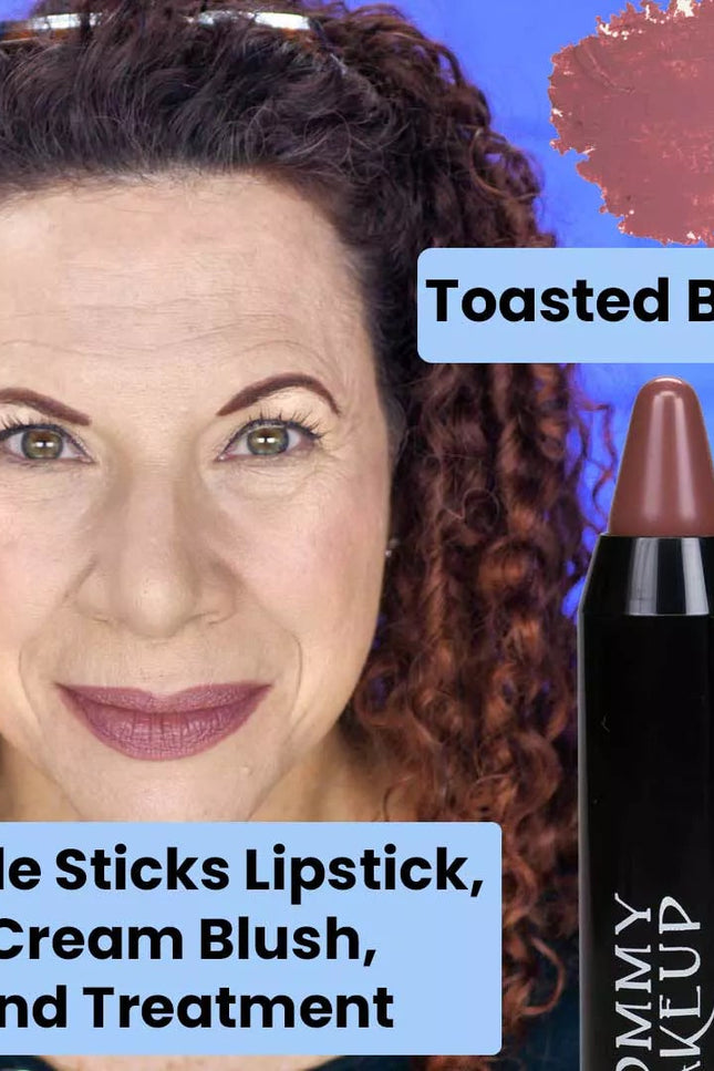 Mommy Makeup - Triple Sticks Lipstick, Cream Blush, and Treatment in Toasted Berry