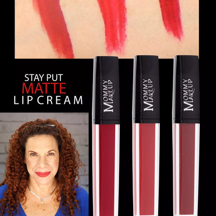 Mommy Makeup - Miss Scarlett Stay Put Matte Lip Cream | Stunning Kiss-Proof Lipstick