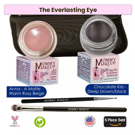 Mommy Makeup - Anna Any Wear Creme - A Waterproof Multi-tasking creme to powder product for eyes, cheeks & lips. Can be worn anywhere