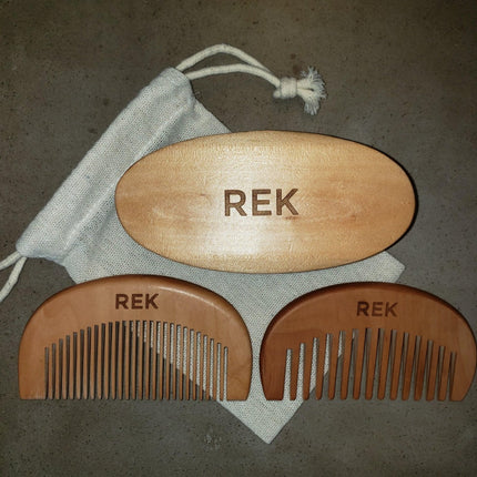 REK Cosmetics - REK Beard Brush and Comb Kit | REK Cosmetics