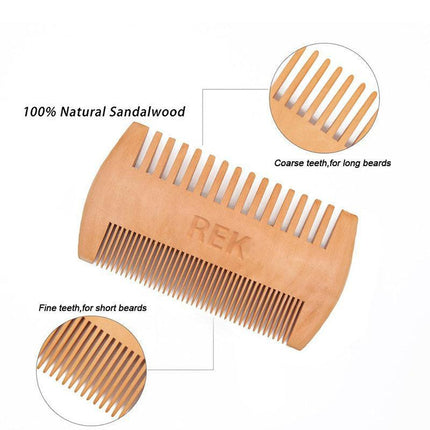 REK Cosmetics - REK Sandalwood Beard Comb | REK Cosmetics