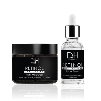 skinChemists US - Retinol Anti-Ageing Night Moisturiser 60ml + Anti-Aging Retinol Facial Serum 30ml