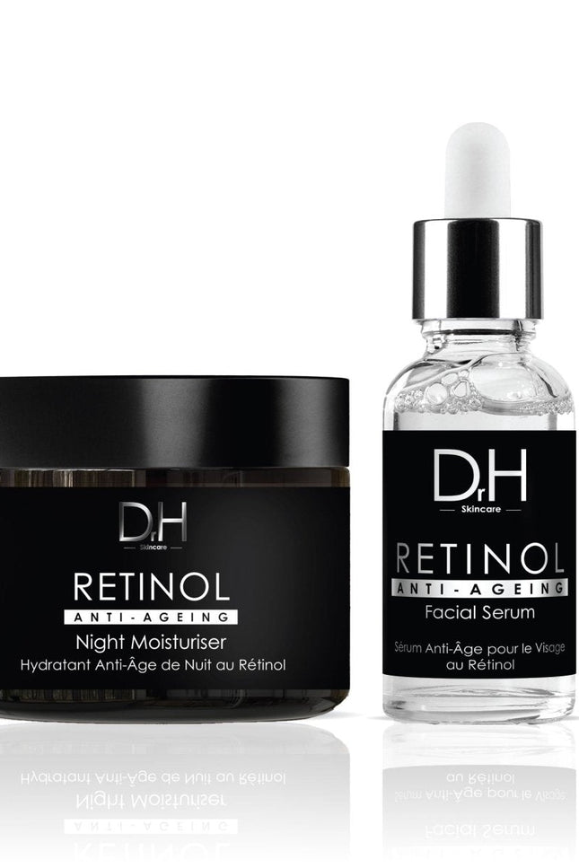 skinChemists US - Retinol Anti-Ageing Night Moisturiser 60ml + Anti-Aging Retinol Facial Serum 30ml