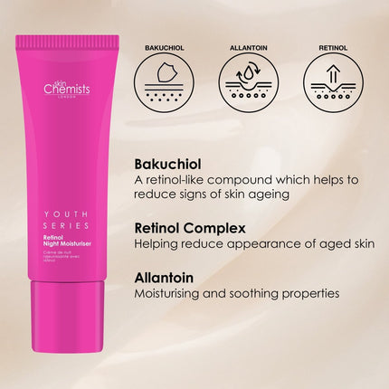 skinChemists US - Retinol & Bakuchiol Night Moisturiser 50ml