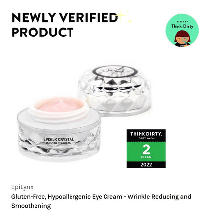 EpiLynx - Vegan EpiSilk, Crystal Wrinkle Smoothing Eye Cream - Intense Brightening and Firming Wrinkle Fix for Sensitive Skin
