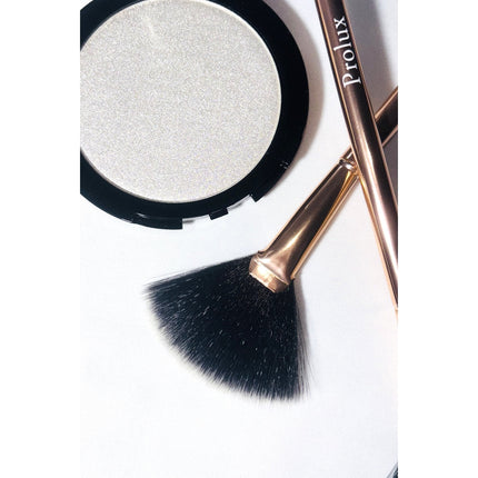 Prolux Cosmetics - Rose Gold Fan Brush