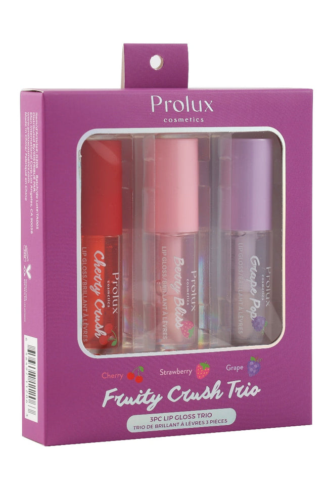 Prolux Cosmetics - Fruity Crush Trio: 3PC Lip Gloss Trio