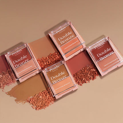 Prolux Cosmetics - Double Bronze - Creme & Powder Bronzer Duo