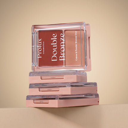 Prolux Cosmetics - Double Bronze - Creme & Powder Bronzer Duo