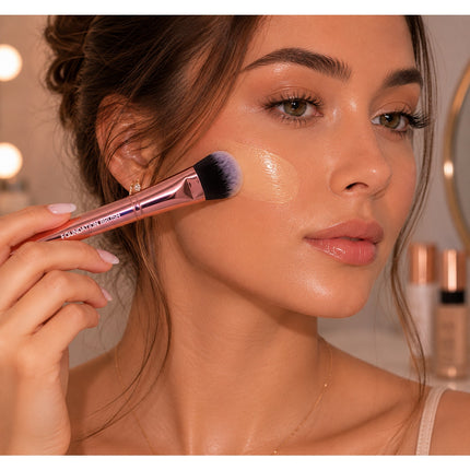 Prolux Cosmetics - Rose Gold Foundation Brush