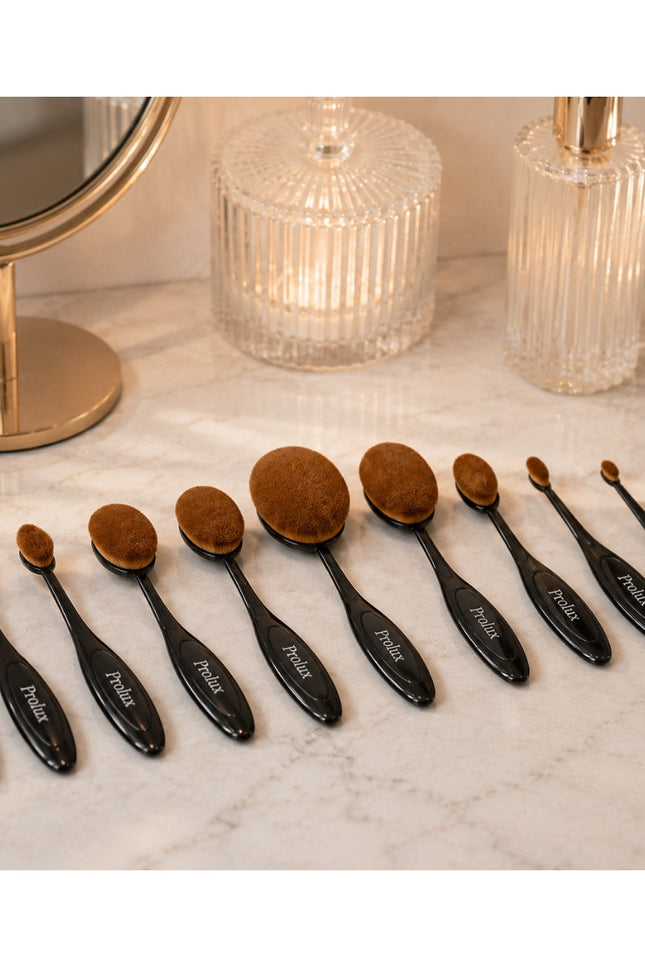 Prolux Cosmetics - Oval Deluxe Brush Set