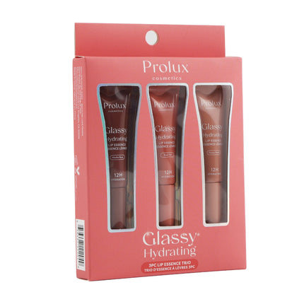 Prolux Cosmetics - Glassy Hydrating - 3pc Lip Essense Trio