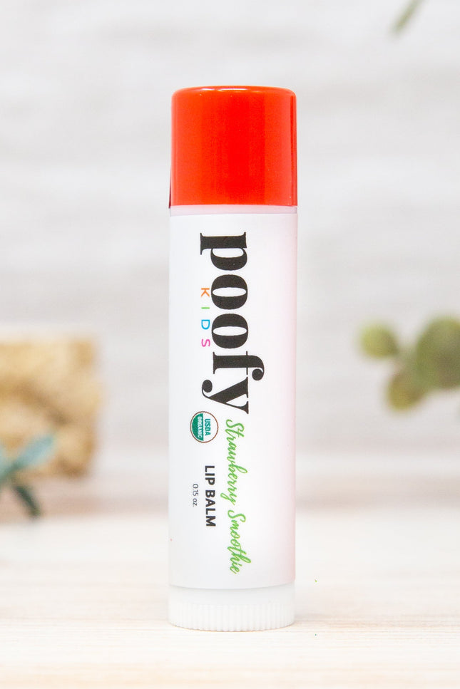 Poofy Organics - Strawberry Smoothie Lip Balm Organic