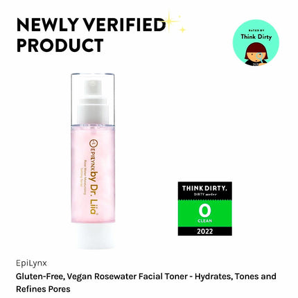 EpiLynx - Rosewater Facial Toner - Hydrates, Tones and Minimizes Pores