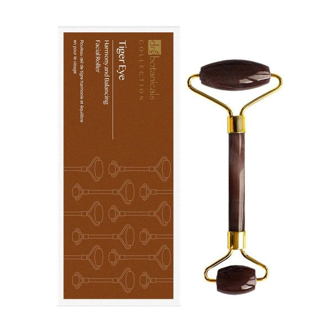 skinChemists US - Tiger Eye Harmony and Balancing Facial Roller (Gold Metal Handle)