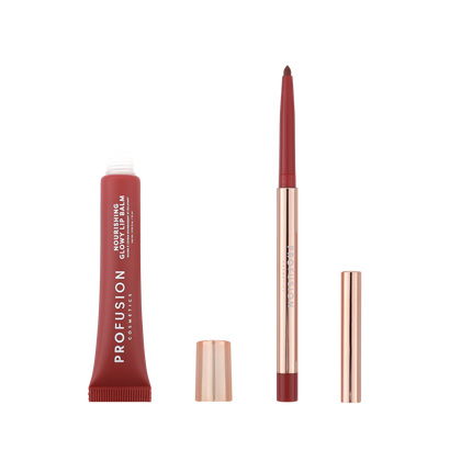 Profusion Cosmetics - Lip Treat Duo Soft Matte Creamy Lip Liner & Nourishing Glowy Lip Balm