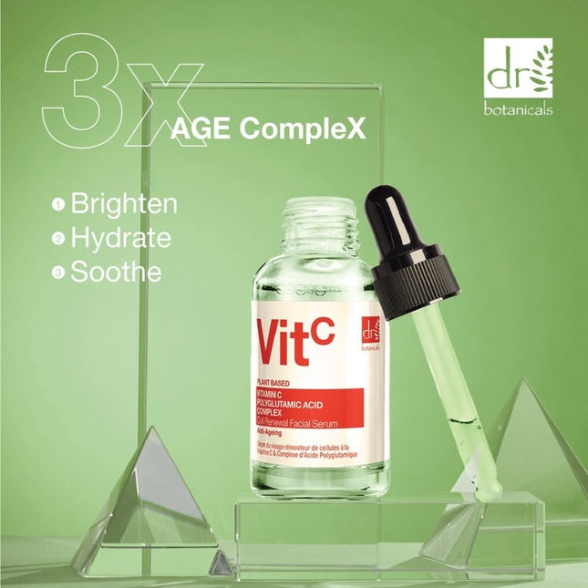 skinChemists US - Vitamin C 3% & Polyglutamic Acid Complex 1% & Brightening Facial Serum 30ml