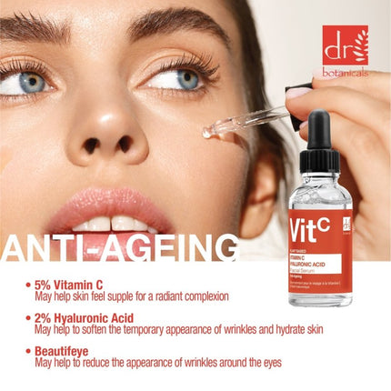 skinChemists US - Vitamin C 5% & Hyaluronic Acid 2% Hydrating Facial Serum 30ml